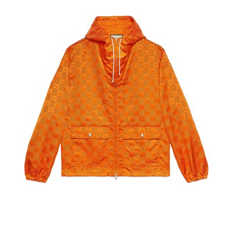 gucci turtleneck jacket orange|Gucci checked jacket orange.